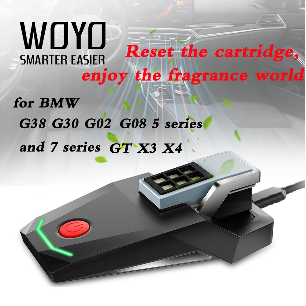 WOYO R3 for BMW Ambient Air Cartridge Air Fragrant Chip Activator Tool For BMW G11 G12 G38 G30 G02 G08 3/5/7 Series GT X5 X7