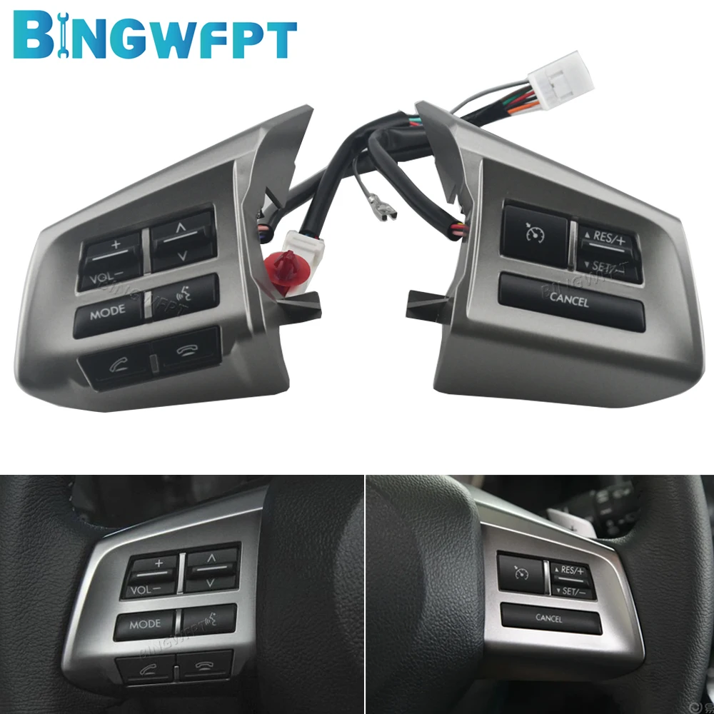 High Quality Multifunction Steering Wheel Cruise Control Switch For Subaru Forest XV Legacy 2013-2014