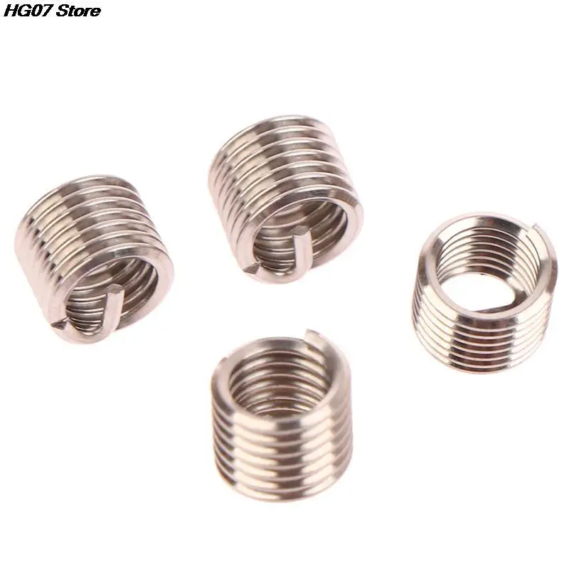 High Quality 50pcs/set 304 Stainless Steel Wire Thread Insert M6 X 1.0 1.5D Insert Helicoil Wire Thread Repair Insert