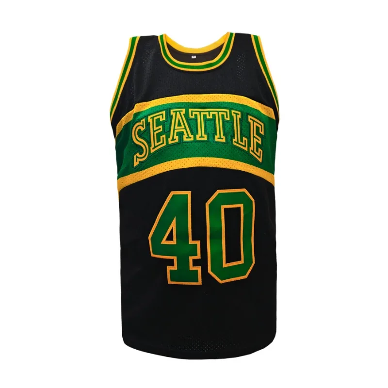 

Мужской # 40 баскетбольных майок, графический принт и вышитый номер букв, свободный жилет без рукавов с круглым вырезом для тренировок, повседневная одежда