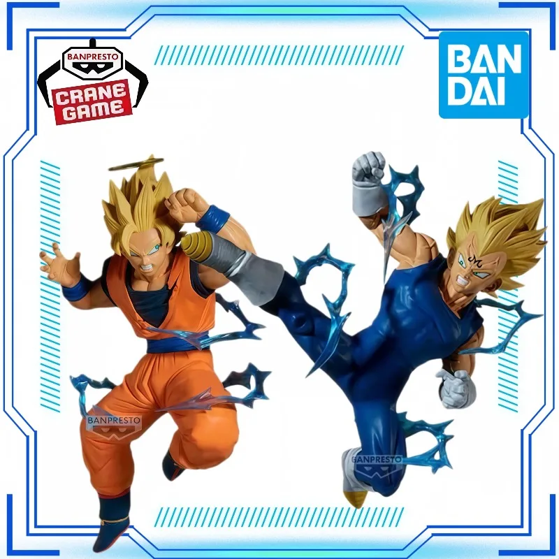 Genuino BANDAI Dragon Ball Z Match Makers Rivals 2 Goku y Vegeta figura conjunto con efectos de rayo exquisito adorno recoger