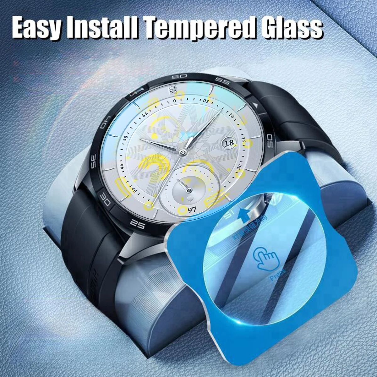 1-5PCS Tempered Glass For Huawei Watch GT5 Pro GT 5 46mm 42mm Easy Install Tool Screen For Huawei Watch GT4 41mm 46mm - view 3