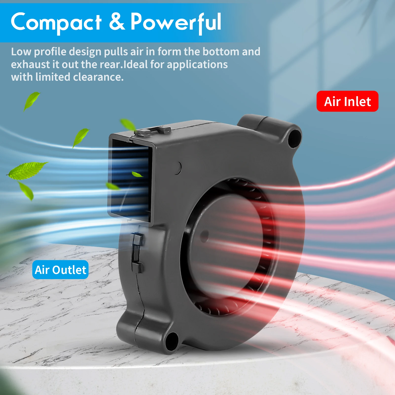 SXDOadvocate-Ventilateur Radial 5015S pour Refroidissement d'Imprimante 3D, Impression, Touriste, Roulement à Billes, 2 Broches, 50mm, 12V, 50x50x15mm, 2 Pièces