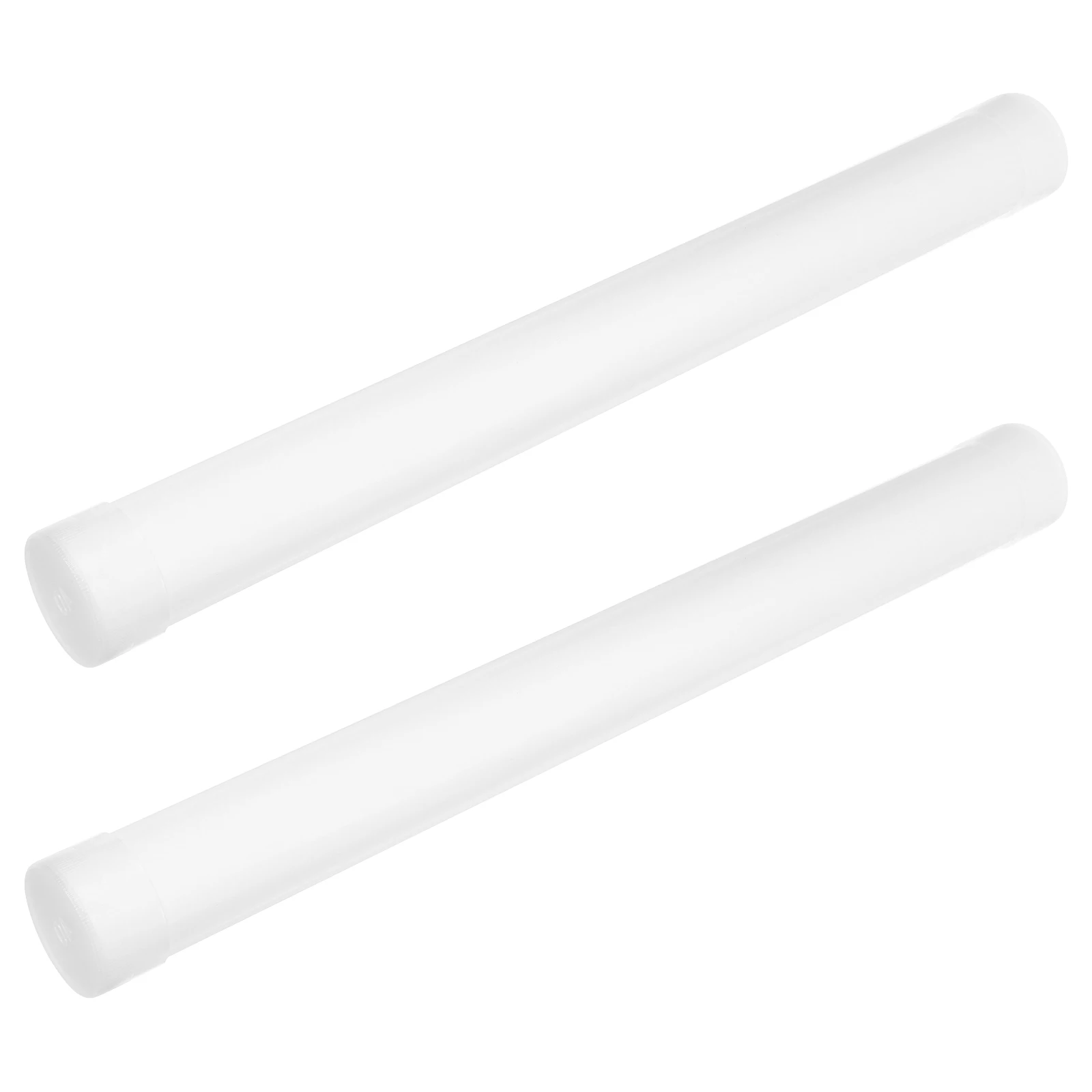 2Pcs Decorative Canvas PVC Artwork Storage Tubes Poster Tubes For Storage Prints Safe Resistant Travel