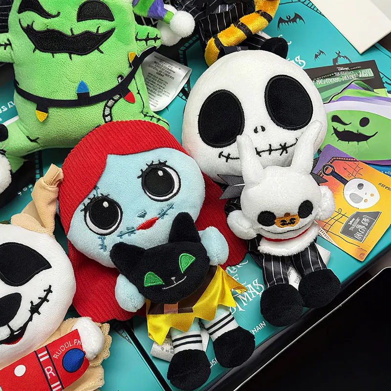 

Original Nightmare Before Christmas Keychain Plush Dolls Blind Box Toys Jack Skellington Sally Figure Mystery Bags Pendant Gifts