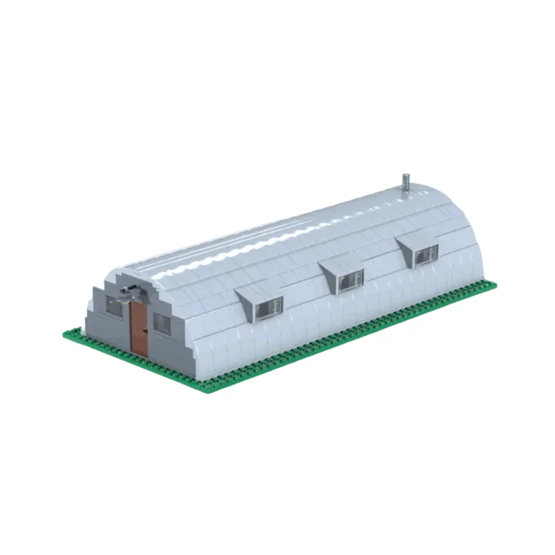 Military Hut Barracks Model MOC Building Bricks War Equipment Modular Technology Gifts Holiday Assemble Children Toys Suit
