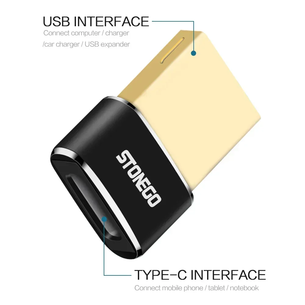 Adattatore USB C STONEGO Adattatore OTG tipo C a USB per iPhone 12 Pro Max Per airpods 1 2 3 adattatori USB per telefono