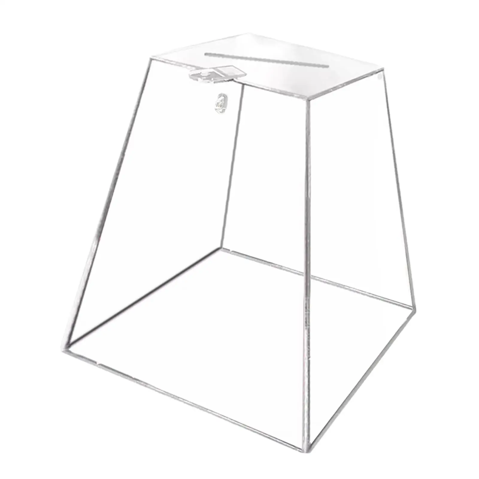 Donation Box Tips Collection Transparent Ticket Box Large Ballot Box for Bar Supermarket Store Shopping Mall Wedding Event