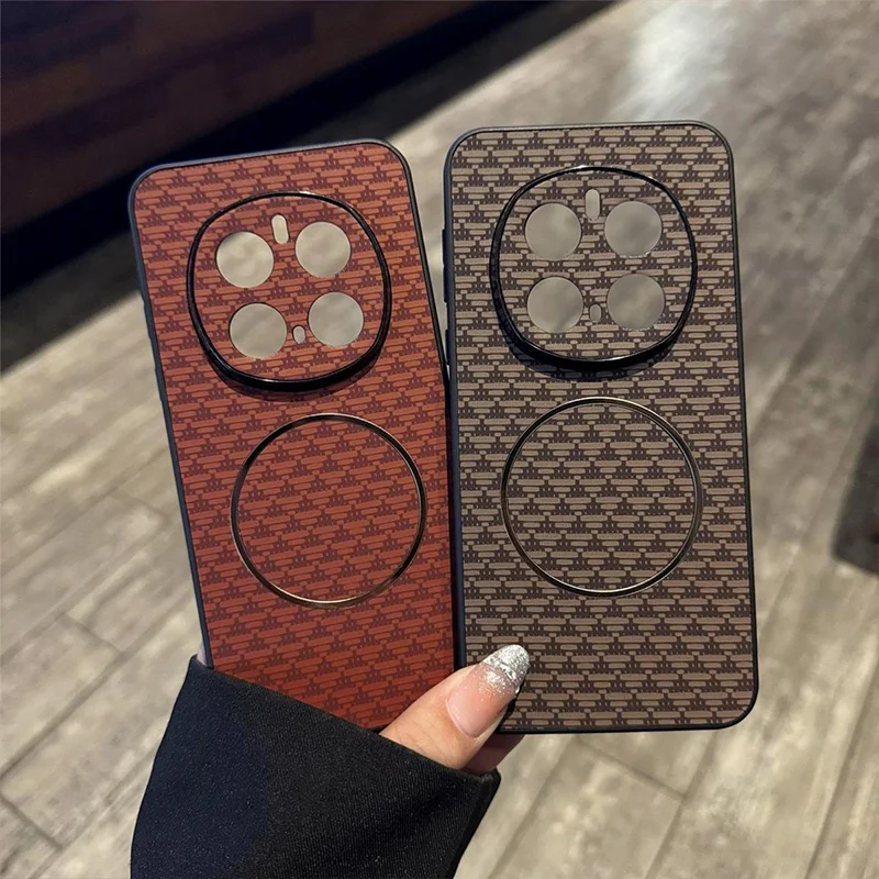 

Чехол для Honor Magic7 Pro, кожаный чехол с магнитным треугольным узором для Honor Magic 7 Magic7 Pro, пластиковый жесткий чехол, защитный чехол