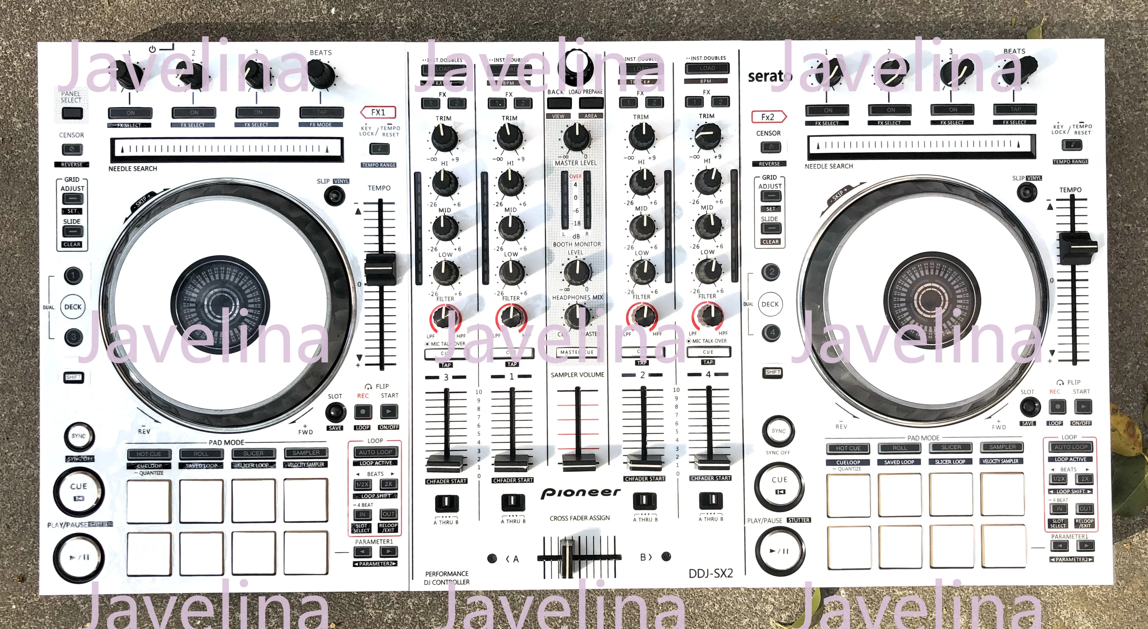DDJ-SX2 film, pearl white full protective film sticker, controller