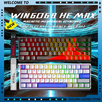 Aula 60/68 HE Mechanical Game Keyboard Hot Swap 8k Wired RGB Magnetic Switch Keyboards Customized Gaming Accessories Gifts
