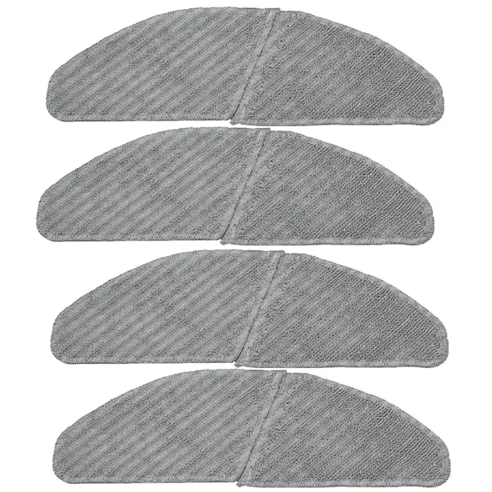 4Pcs Microfiber Mop Cloth for Midea S8+ M7 Robot Vacuum Cleaner Washable Replacement Mopping Pads Spare Parts