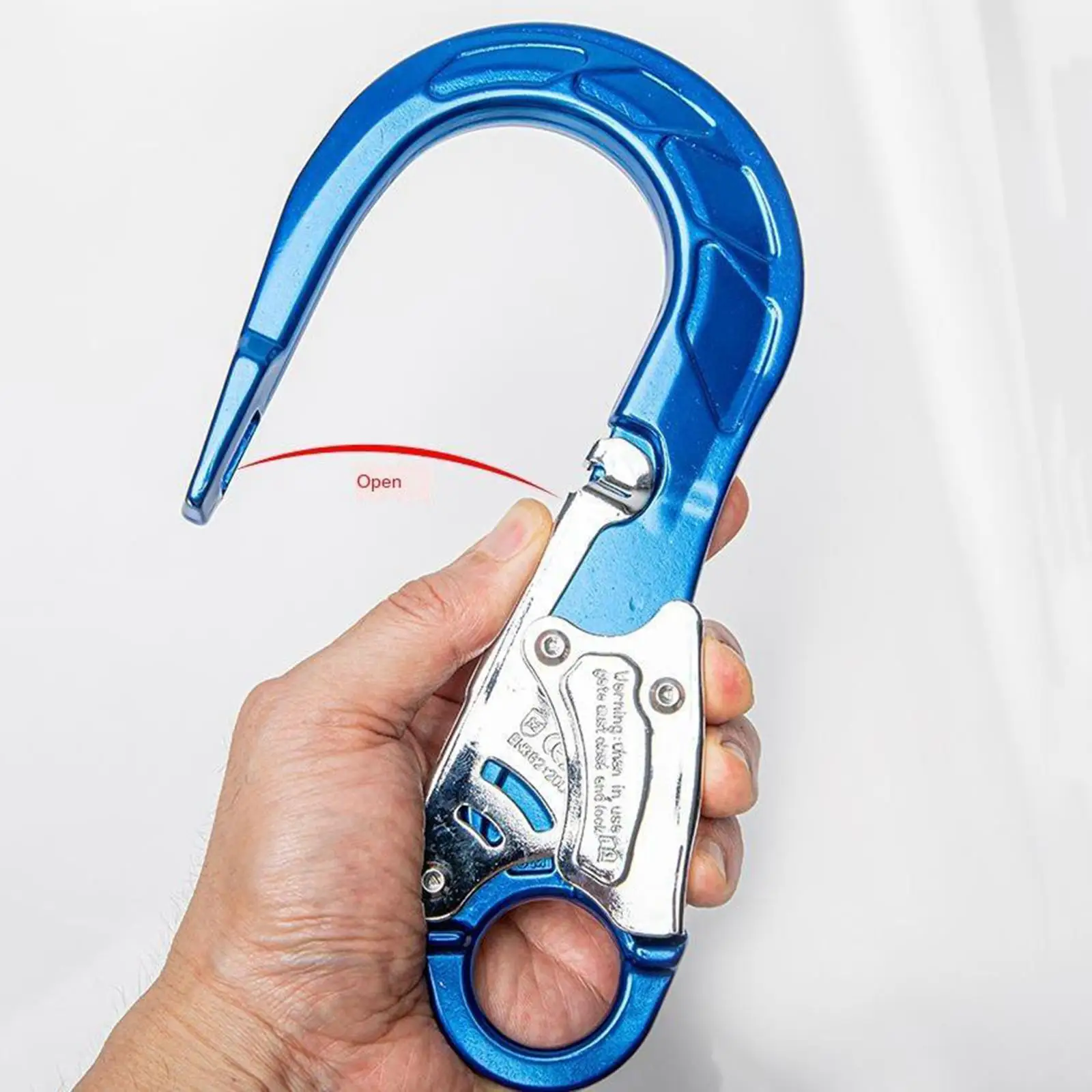 Aluminum Alloy Snap Hook Climbing Carabiner Heavy Duty Safety Clip for Rope Access Harness Mountaineering Gear