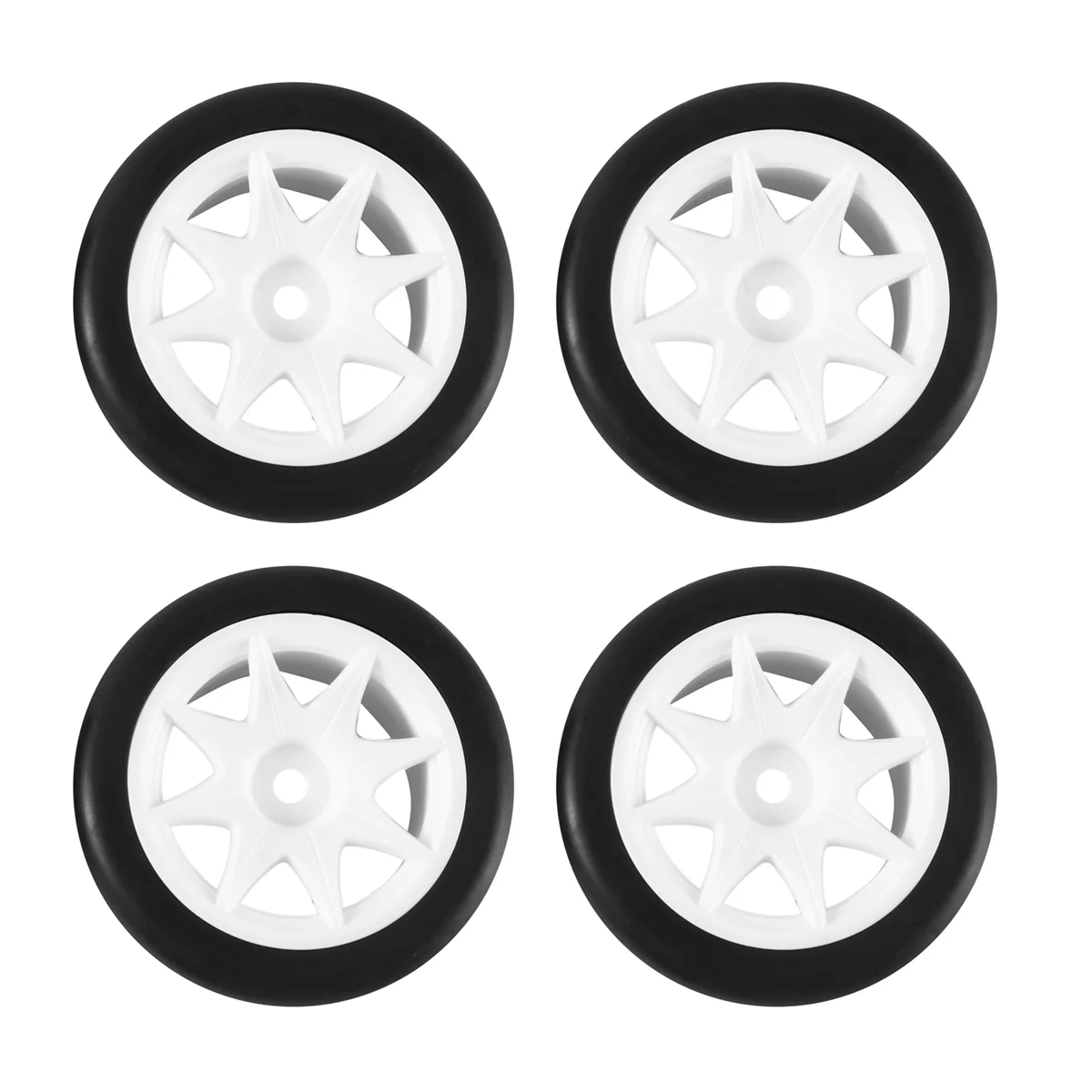 4Pcs 58mm Tires Wheel 12mm Hex with Sponge Insert for 1/10 1/12 RC Drift Car 3Racing M5 M04 M05