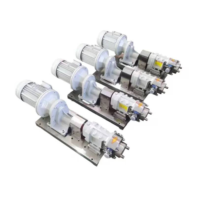 High Quality Stainless Steel Sanitary Rotary Lobe Pump Food Grade High Viscosity Tomato Sauce Lobe Rotor Pump