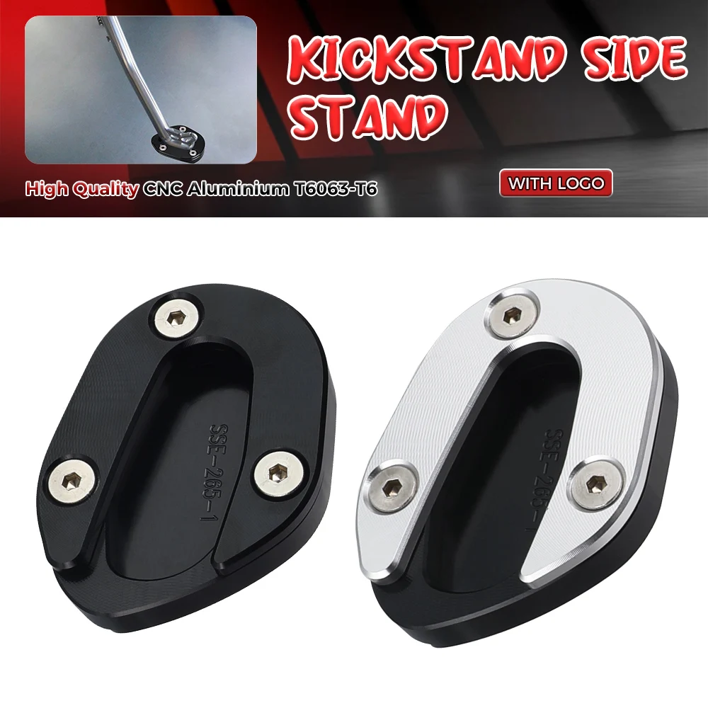 For MV Agusta F41000R F4 RC Superveloce 800 Brutale 800RR Motorcycle Kickstand Side Stand Pad Extension Foot Support Plate