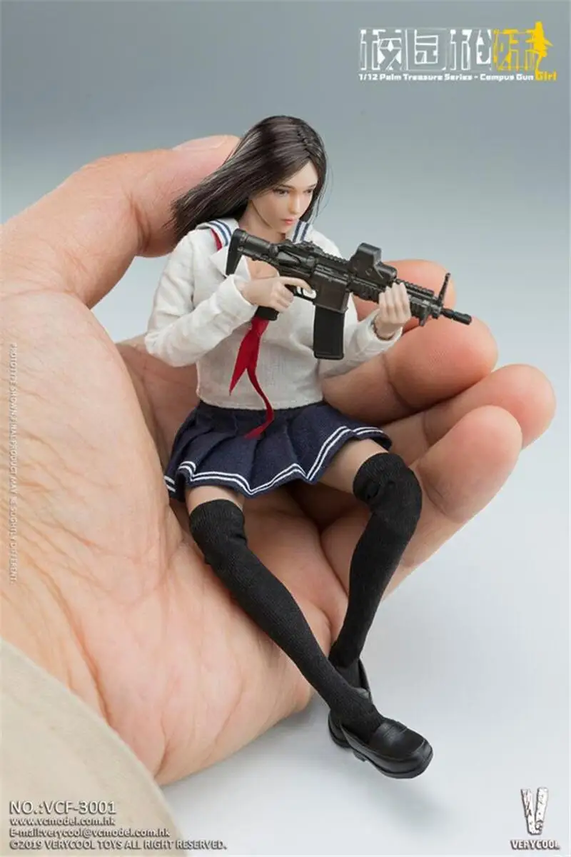 1/12 VERYCOOL VCF-3001 Zhangzhongbao Series Campus  Gun Girl Model Collection Figure Body Doll