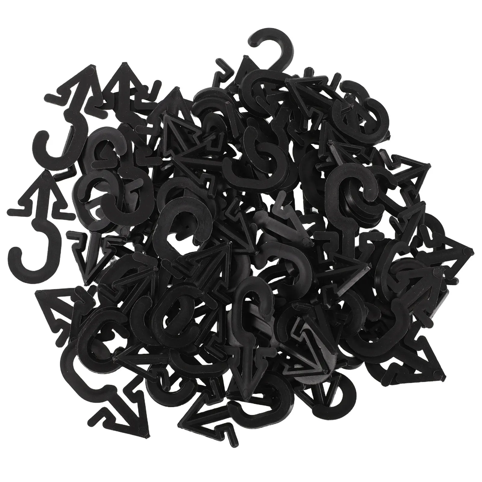 

200Pcs Hanging Hooks Versatile Plastic Retail Display Accessories for Clothing Socks Gloves Hats Underwear Store Fixtures