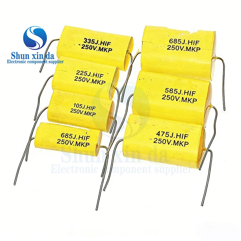 1-5PCS 250V 1UF 2.2UF 3.3UF 4.7UF 5.6UF 6.8UF 8.2UF 10UF 15UF 20UF 22UF 33UF 47UF Audiophiler Axial MKP Audio Grade Capacitor