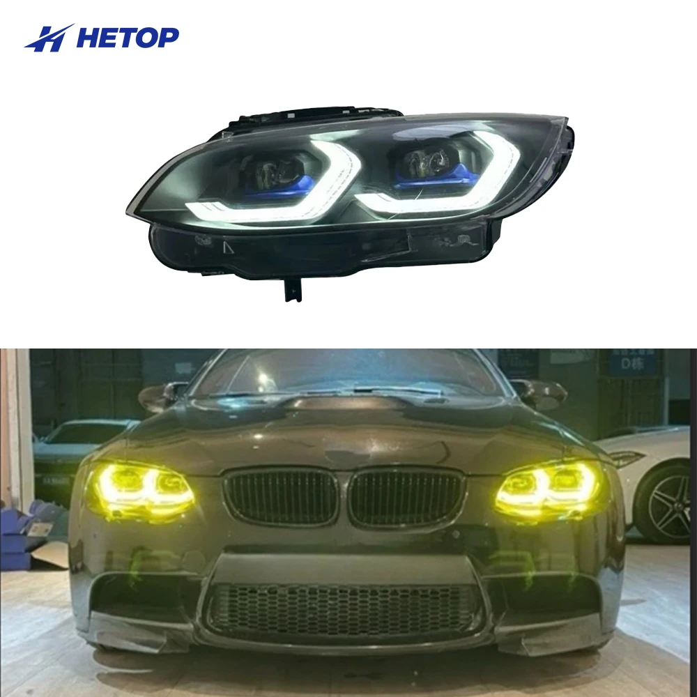 

Фары Hetop для BMW E93 E92 M3 2006-2013 годов выпуска, динамические светодиодные указатели поворота, автомобильные аксессуары, модернизированные, новые.