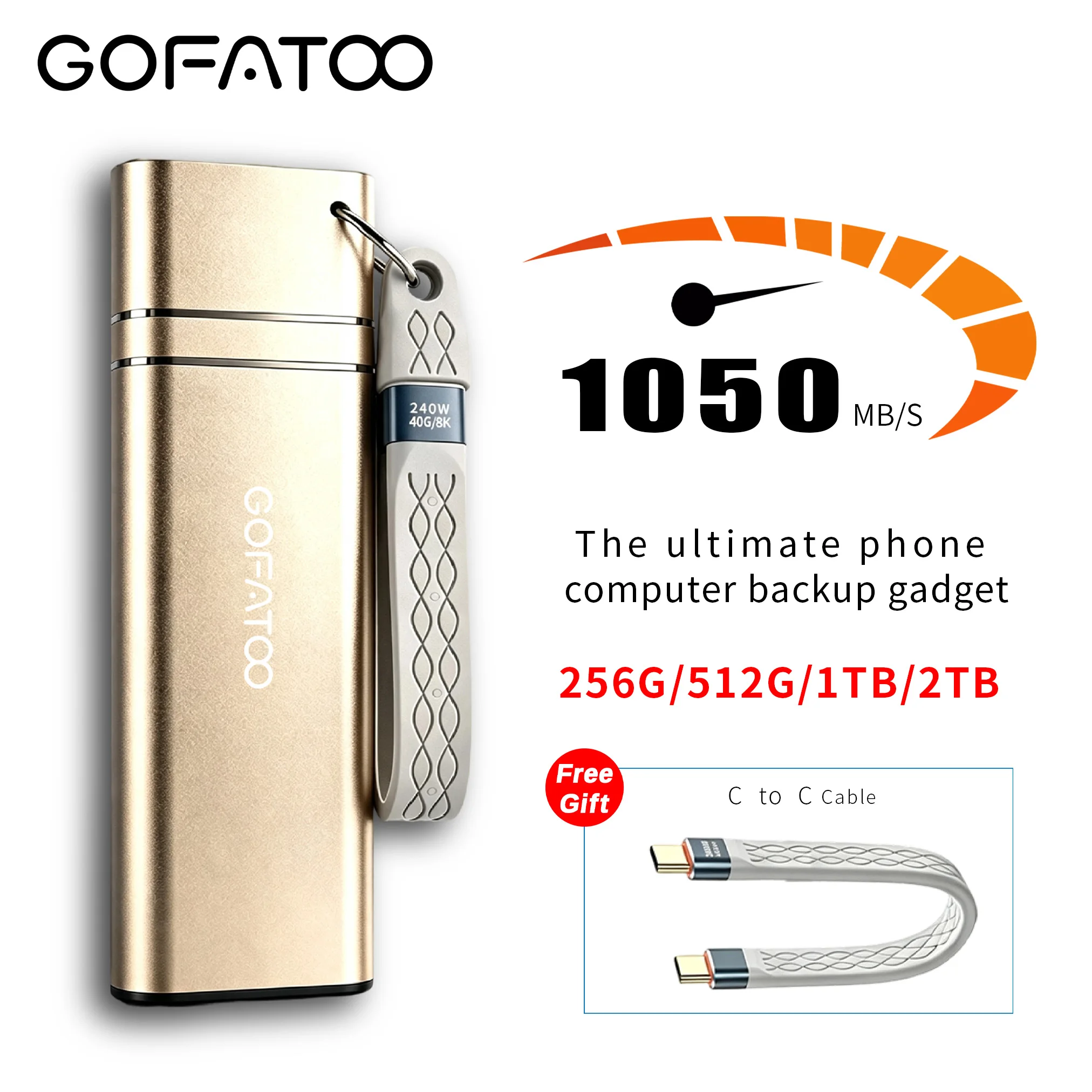 gofatoo-1050mb-s-portable-external-pssd-usb32-gen2-type-c-plug-play-ssd-256gb-2tb-for-phone-mac-pc-laptop-ps5