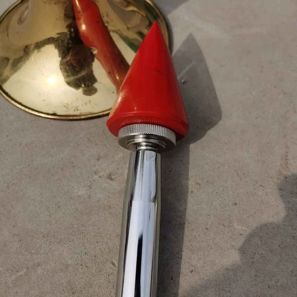 Copper instrument cone roller repair tool, small, large, saxophone, round horn, bell mouth, bell bowl sheet metal