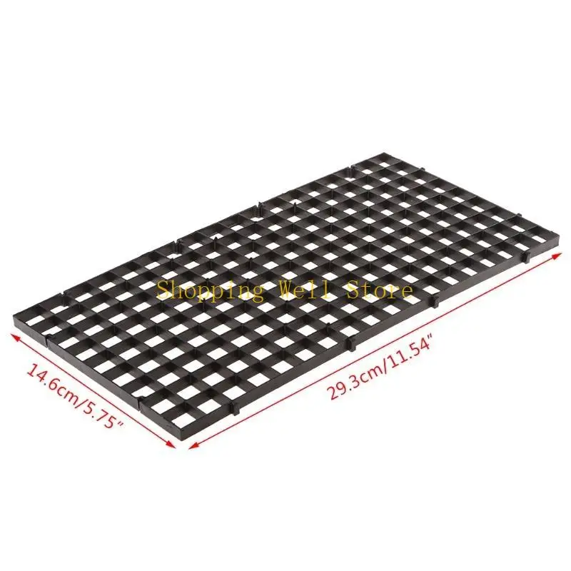 KX4B Aquarium Divider Plasticグリッドプレートフィルターボトムトレイ分離ボードパーティション