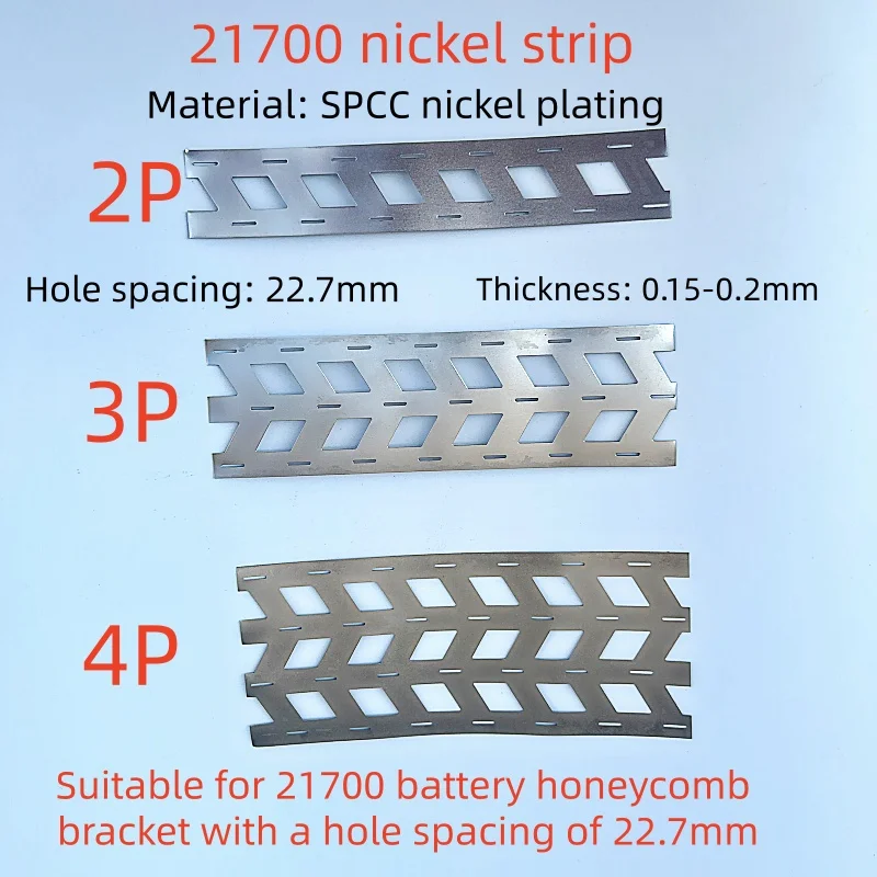 Fita de Aço Niquelado 2P 3P 4P 21700, Fita de Níquel 0.15mm~0.2mm, Suporte de Fita de Níquel para Soldador a Ponto, Acessórios para Bateria