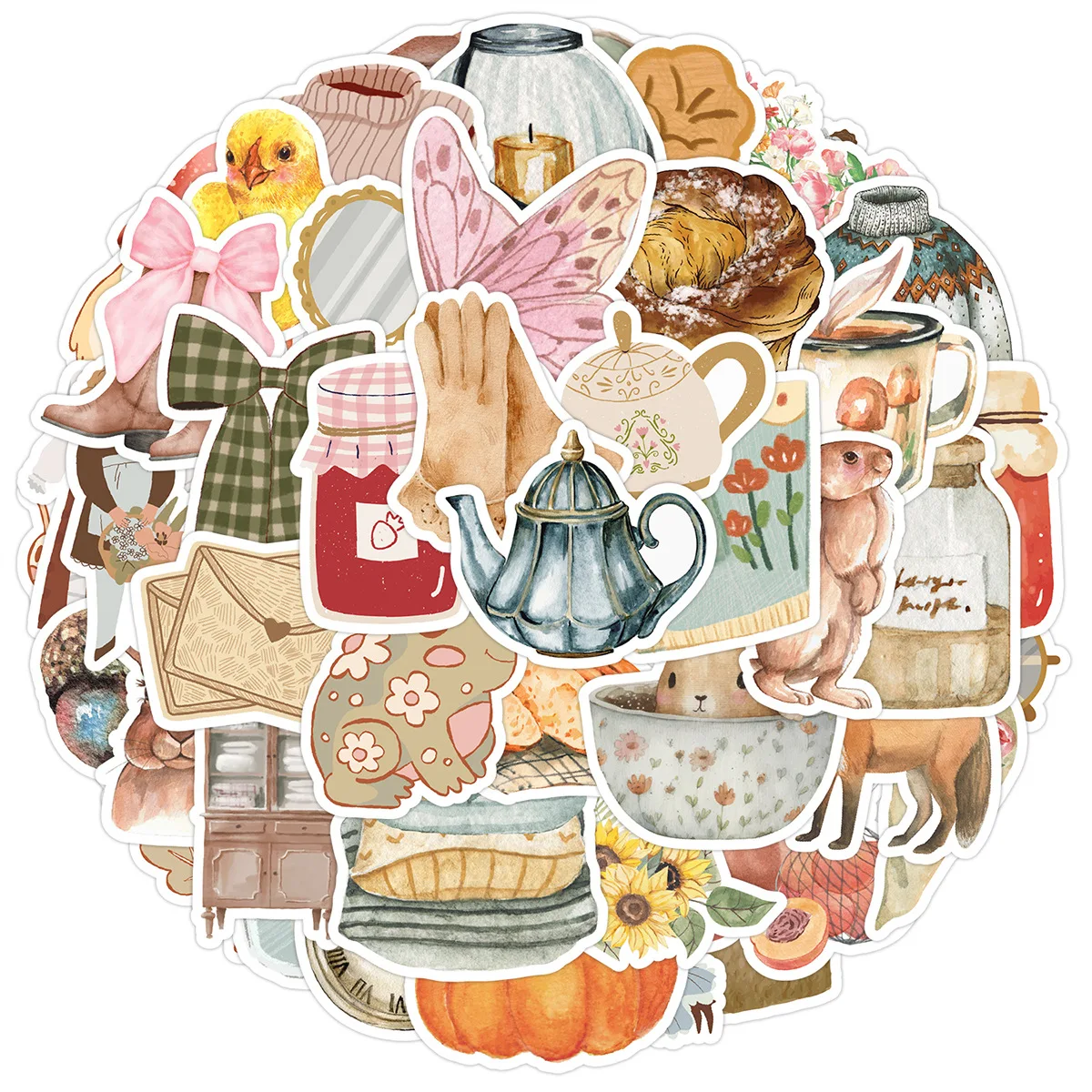 

10/30/50PCS Cute Style Aesthetics Graffiti Stickers Funny Creative Personality DIY Decorative Scooter Motorcycle Helmet Desk