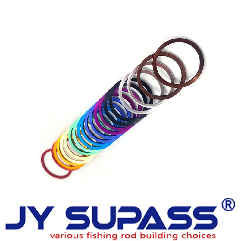 JY SUPASS 5pcs R1 wind check contracted fishing rod building kit trim ring for rod building Fishing Rod aluminum part