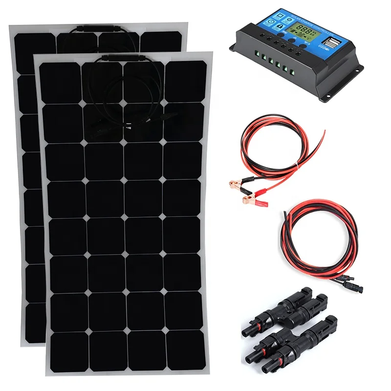 Outdoor Portable Sunpower Flexible Solar Panel 500w Solar Power Charging System for Travel Motorhomes