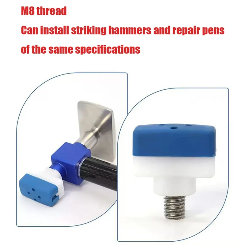 

Лидер продаж-инструмент для ремонта вмятин автомобиля, выравнивающий молоток, сменная головка, ремонт вмятин, бесплатная головка из листового металла, интерфейс с резьбой M8, автомобиль