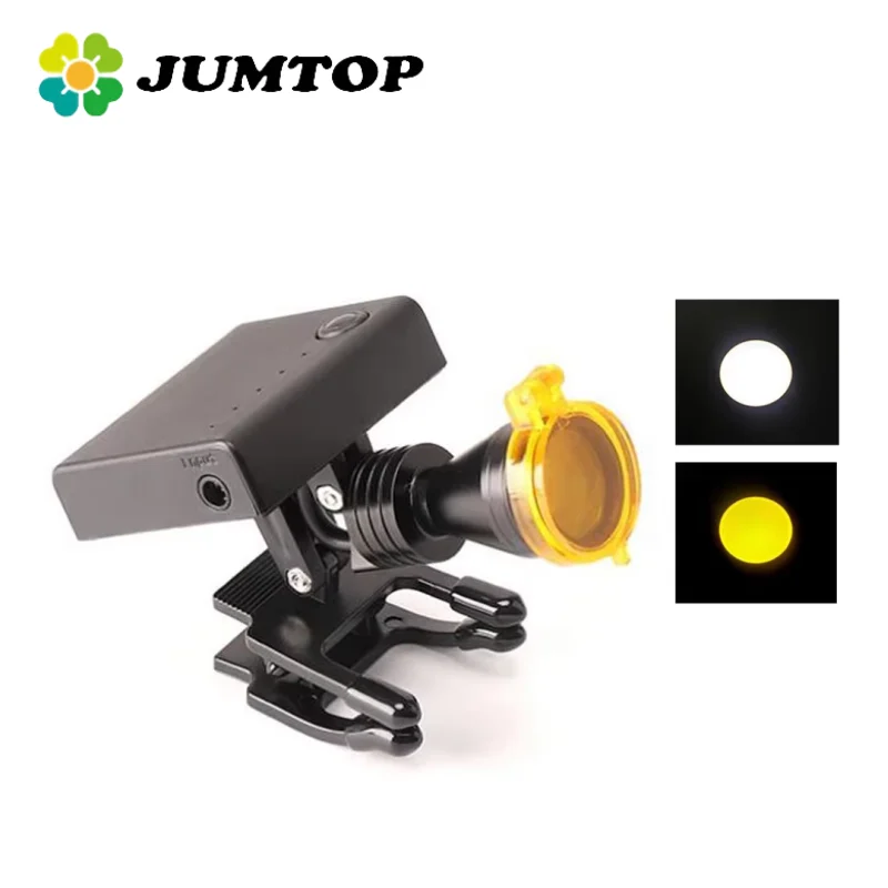 

JUMTOP 3W Dental Wireless Led Headlight with Optical Filter for Surgical Loupes Lab Medical Magnifier