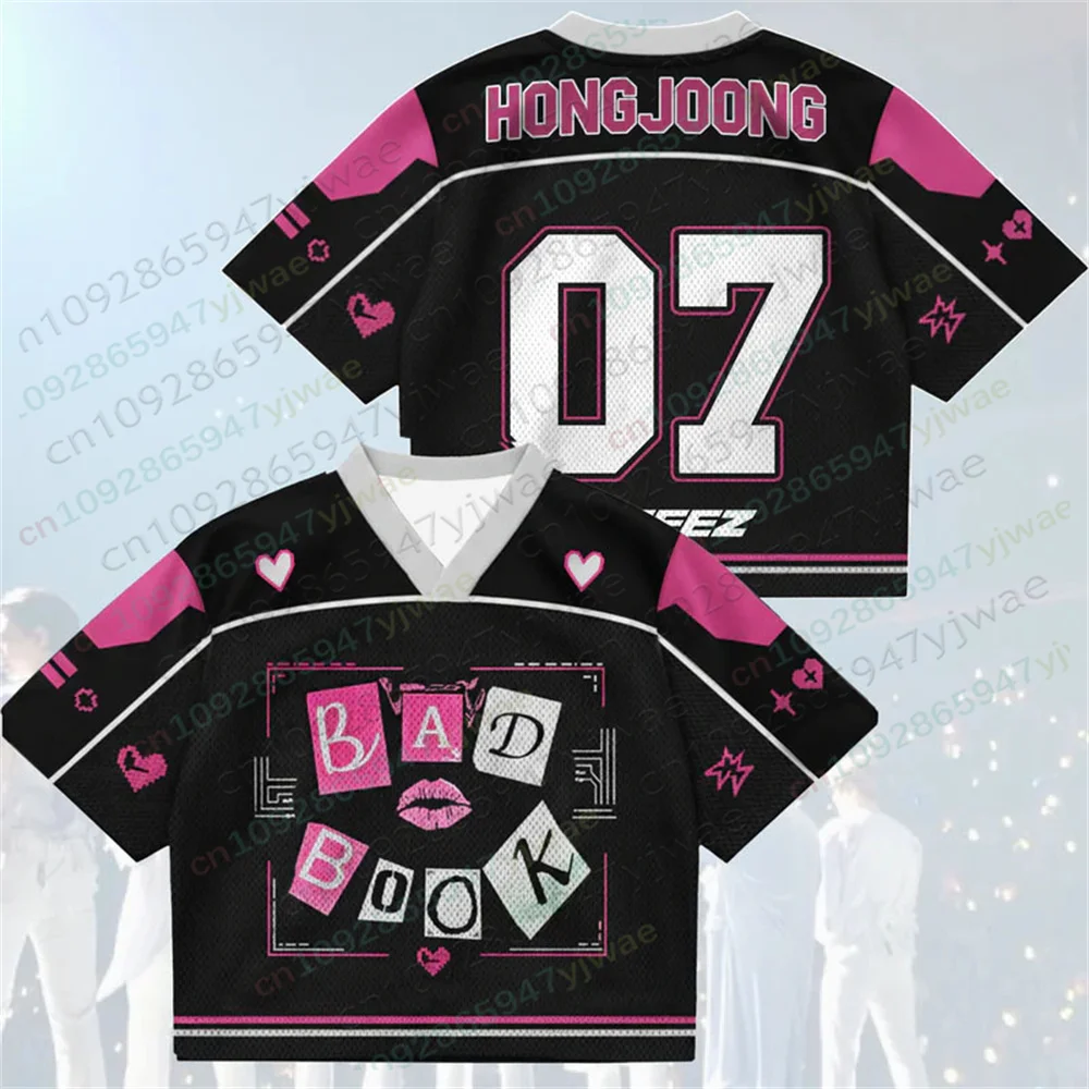 The Queen Bee Bad Book ATEEZ Golden Hour Part 5 Mesh Jersey Fashion Streetwear Top Fan Gift Summer Men's Women's T-shirts