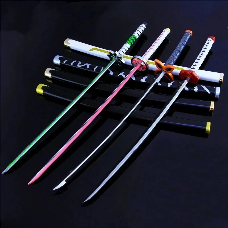 Katana Demon Slayer Sword Metal Simulation Katana Kimetsu No Yaiba Anime Manga Toys Real Katana Swords Sword Bedroom Decor