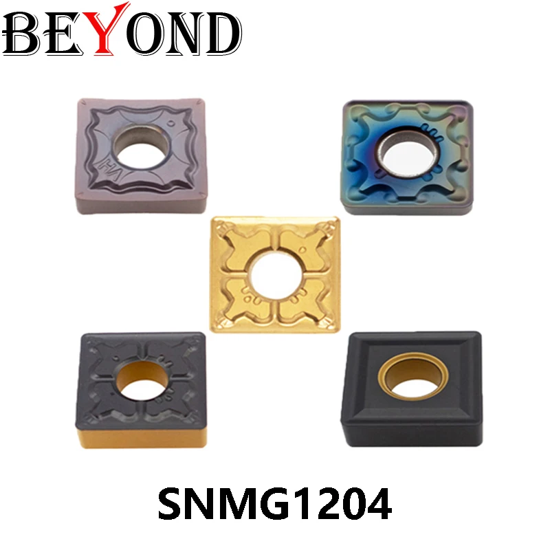 BEYOND SNMG120404-HA-HS SNMG120408-MA-MS Milling Carbide Insert Turning Cutter SNMG 120404 120408 SNMG120408R SNMG120408L