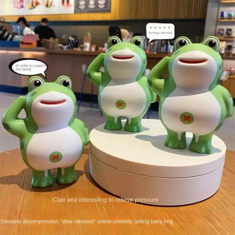 Slow Rebound Frog Toy Interesting And Quirky Rich And Colorful Gifts Stress Relief Toys Safe And No Odor Durable Toys Frog Toy