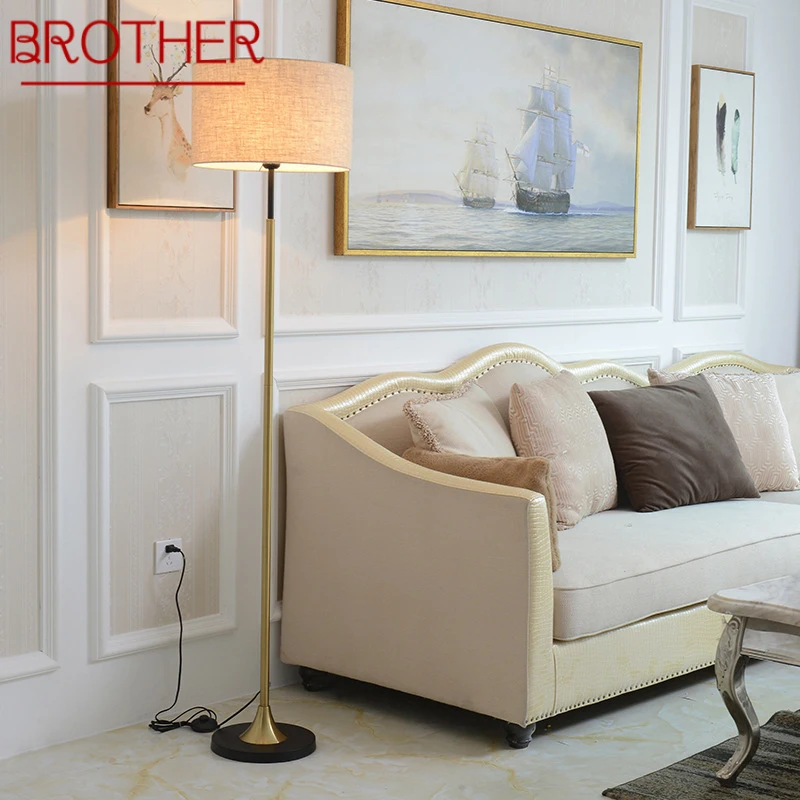 

BROTHER Modern Floor Lamp Minimalist Family Living Room Bedroom Nordic LED Decorative Standing Light