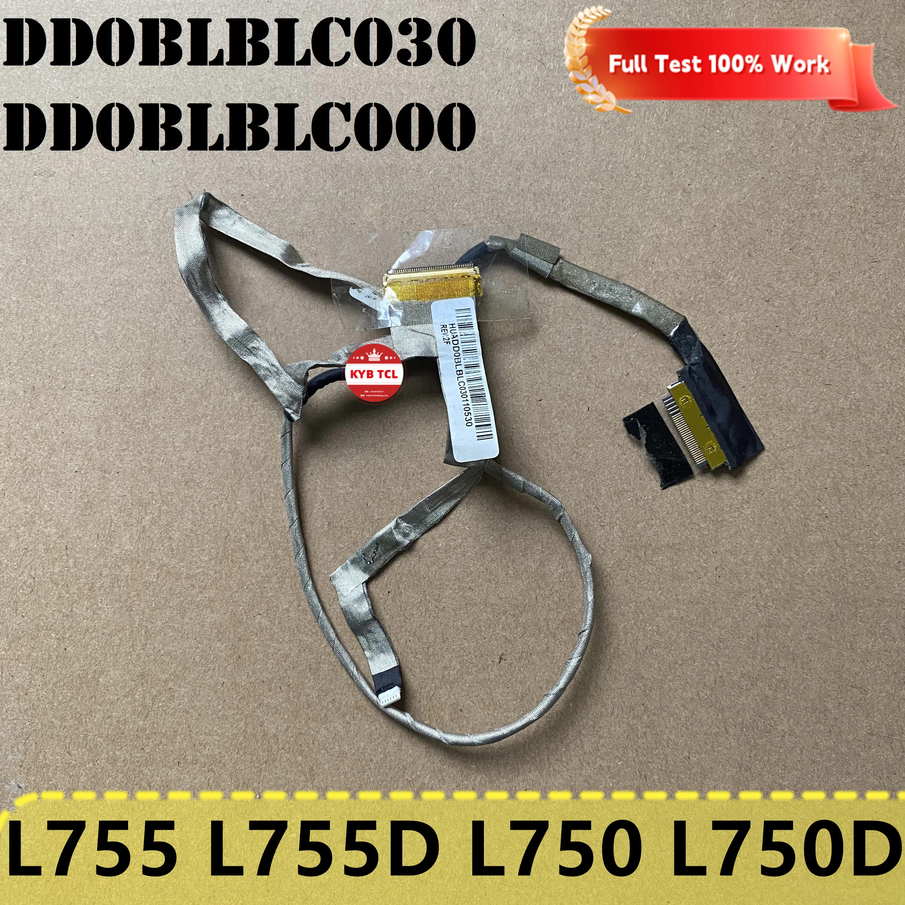 For TOSHIBA L755 L755D L750 L750D Laptop LCD LED Screen Ribbon Or DC IN Jack Port Socket DD0BLBPB040 DD0BLBLC030 DD0BLBLC000