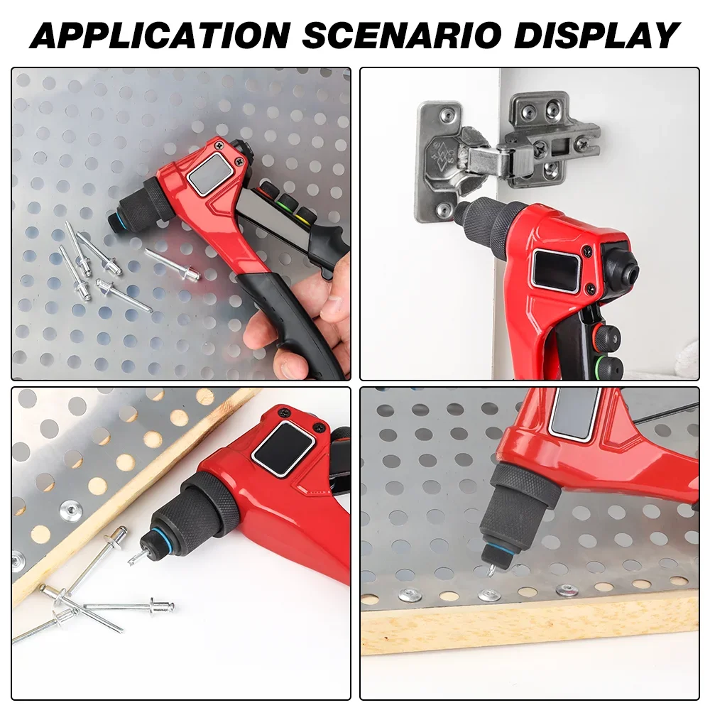 Heavy Duty Hand Riveter Gun – Manual Blind Rivet Gun and Riveting Tool, Rivet Nut Gun for DIY and Metal Repair