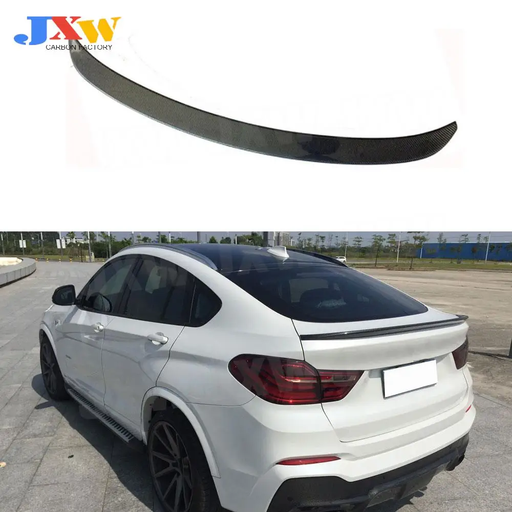 

Carbon Fiber Rear Spoiler Wings For BMW X4 F26 M-Sport M-TECH 2014-2017 3D Style FRP Boot Exterior Decoration Car Styling