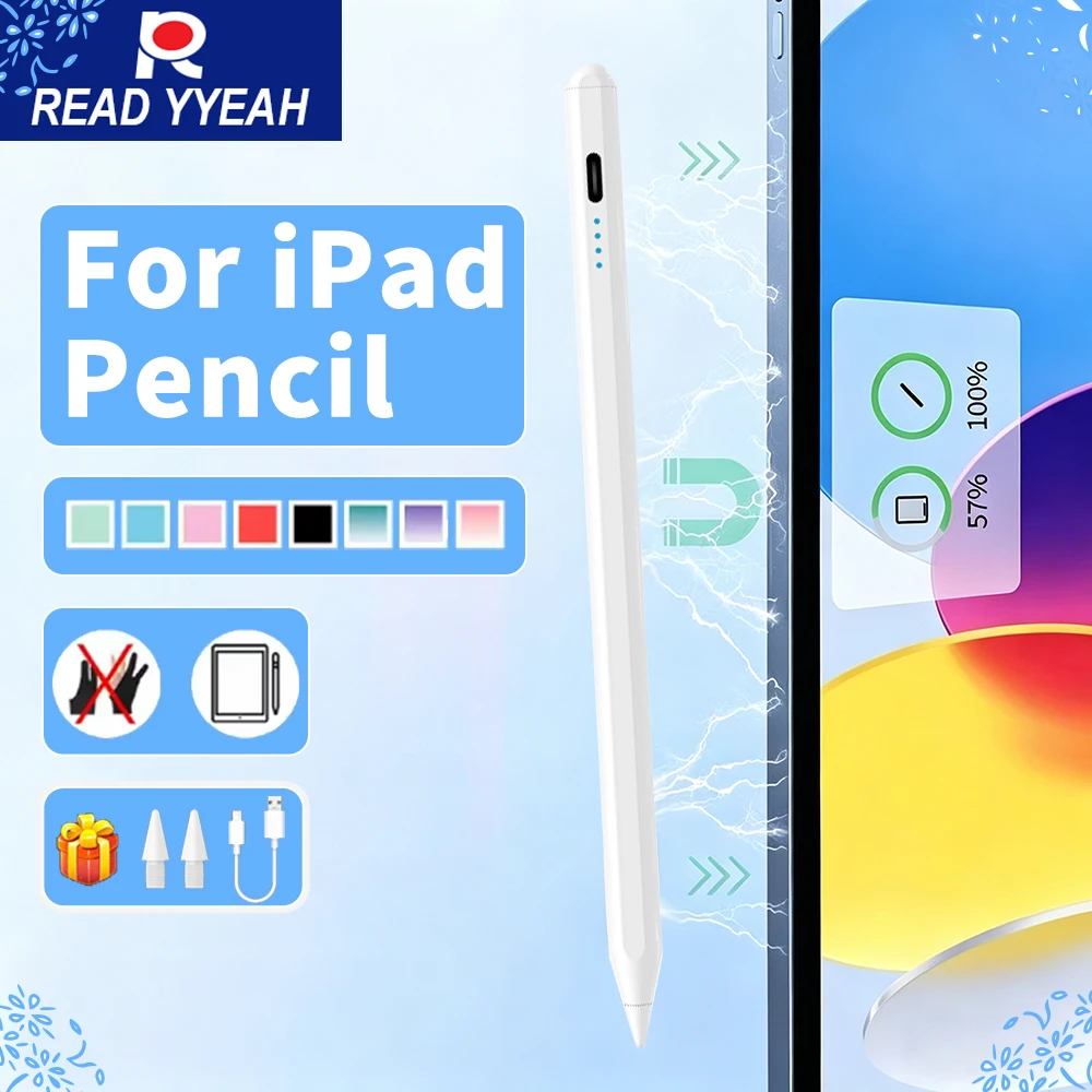 2026 New Palm Rejection Stylus Pen For iPad M4 M5 A16 iPad Pro 11 12.9 13 Air 11 Mini 7 6 High Precision Drawing Writing Pencil