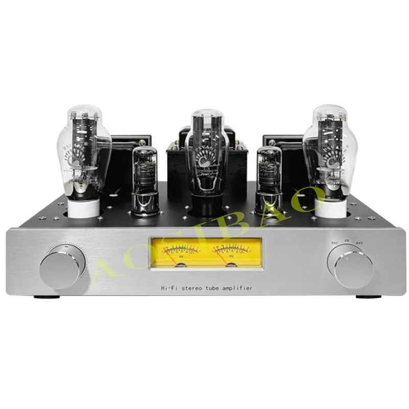 

AIYIMA SMSL HIFI 300B Vacuum Tube Amplifier 12W 2.0 Single ended Class A Power Amplifier Bluetooth USB Built Decode playback