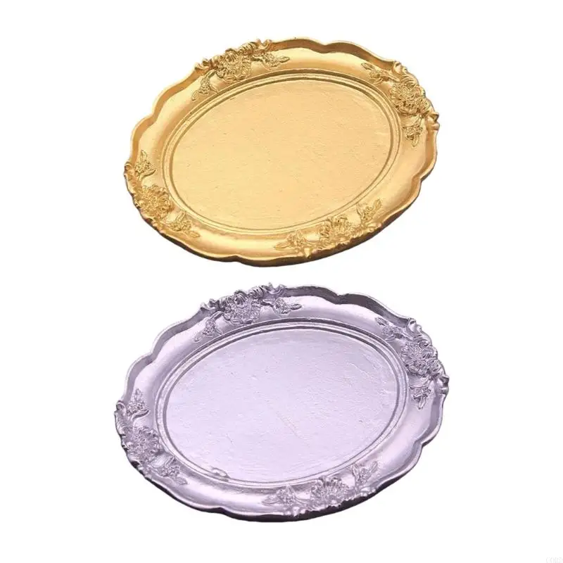 

CORD Stylish Oval Resin Storage Tray For Rings Necklaces Keys Exhibition Display Dish