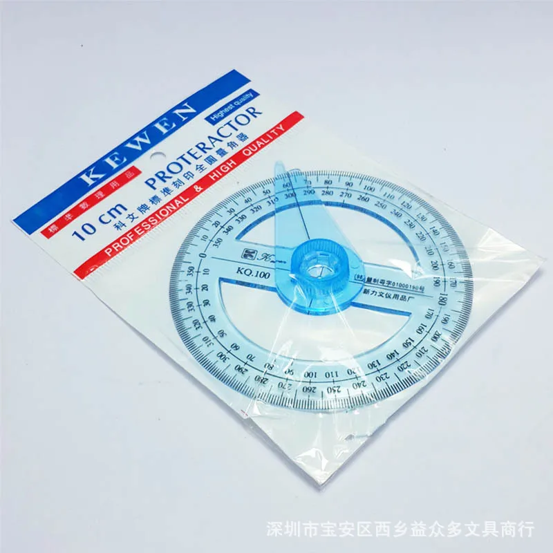 Full-circular Protractor Angle Ruler with 360 ° Rotation Indicator Needle Engraving Drawing Angle Ruler