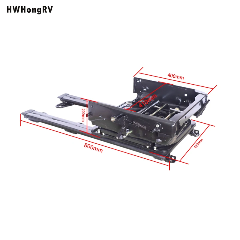 Car seat rotating slide full set of ground rail middle row rotating slide turntable assembly forward moving rotation modificatio