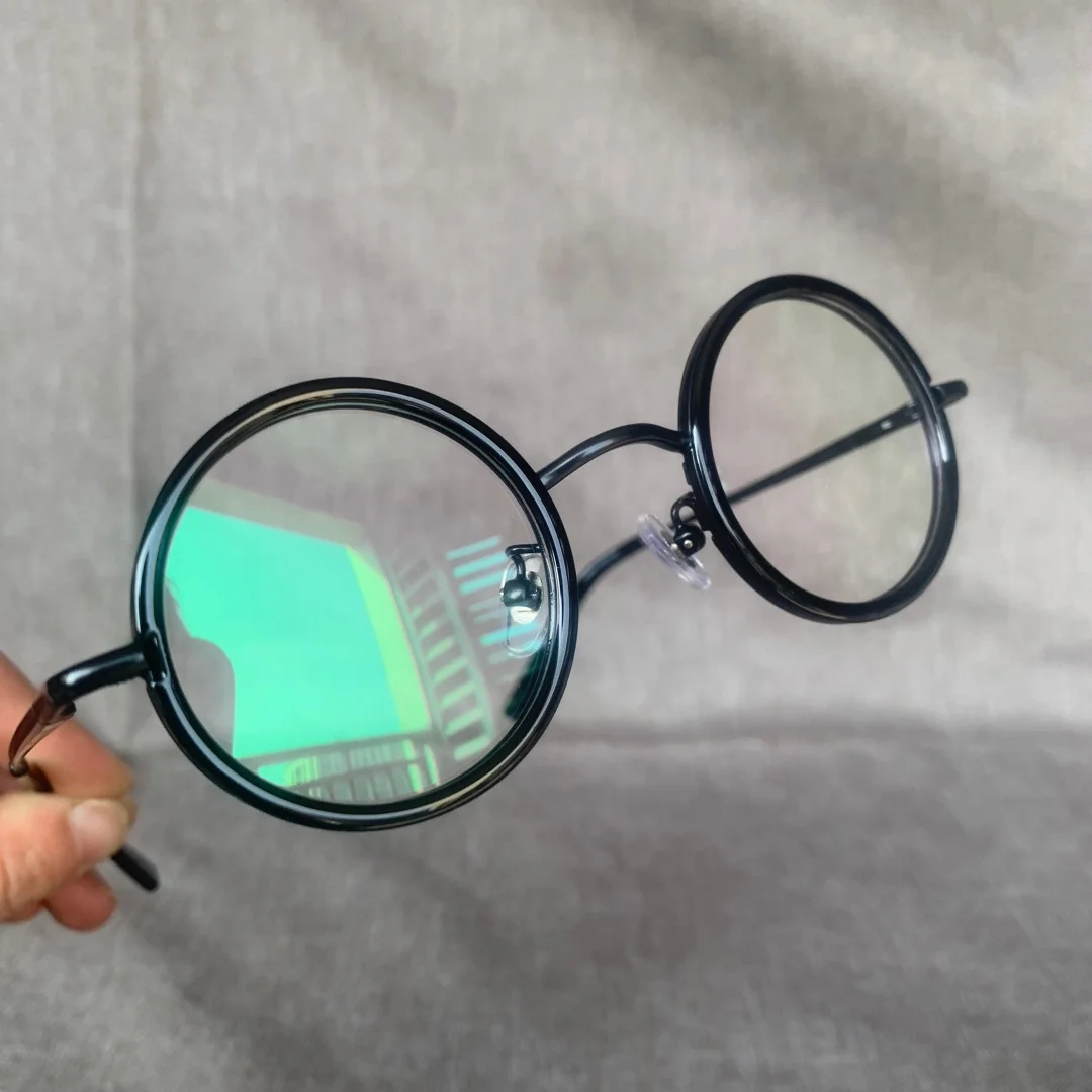 

40mm/45mm Vintage Round Reading Glasses Women Anti Blue Light Photochromic Hyperopia Eyewear Myopia Prescription Glasses for Men