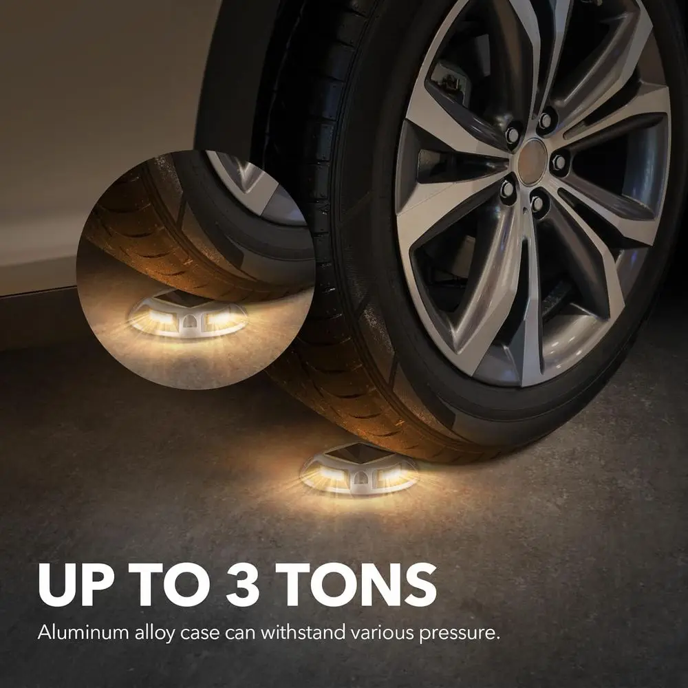 16-Piece Solar LED Driveway Lights, Waterproof Deck & Pathway Illumination, 2 Color Options