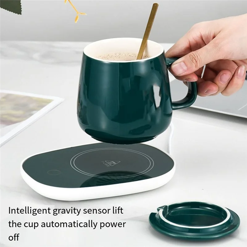 

A76G-термостат для кофе, настольный термостат для кофейной чашки, подходит для любителей кофе, свеча, чай с молоком, подарок, вилка европейского стандарта