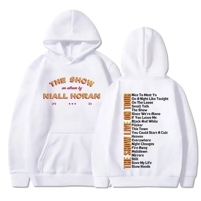 Niall Horan 2024 The Show Live On Tour Aesthetic Oversized Sweatshirt Men Women Hip Hop Vintage Concert Hoodie Fans Gift